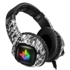 Onikuma K19 Gaming Headset - Grey Camouflage - Compatible with PS5, PS4, PC