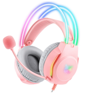 Onikuma X26 Gaming Headset - Pink - compatible with PC, PS4, Xbox, Laptop